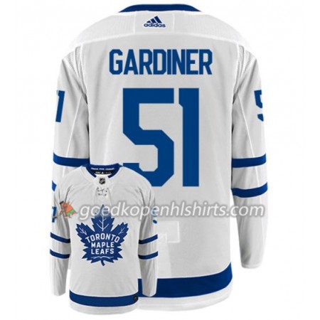 Toronto Maple Leafs JAKE GARDINER 51 Adidas Wit Authentic Shirt - Mannen